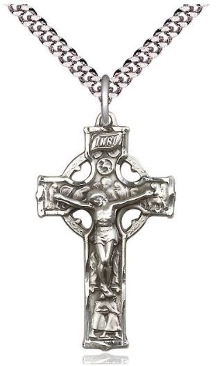 SS CELTIC CRUCIFIX SN 24"