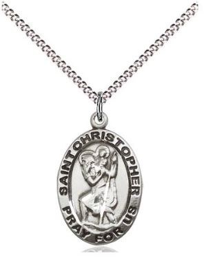 SS CHRISTOPHER MEDAL 18"