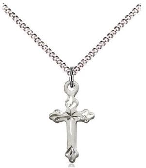 SS CROSS ENGRAVED 16" CHAIN