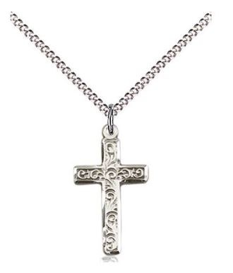 SS CROSS ENGRAVED FANCY CURLS