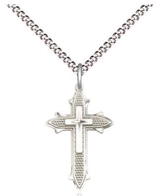 SS CROSS ON CROSS 7/8"  LITE C