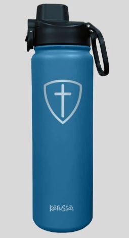 CROSS SHEILD BLUE WATER BOTTLE