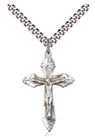 SS CRUCIFIX 18 INCH CHAIN