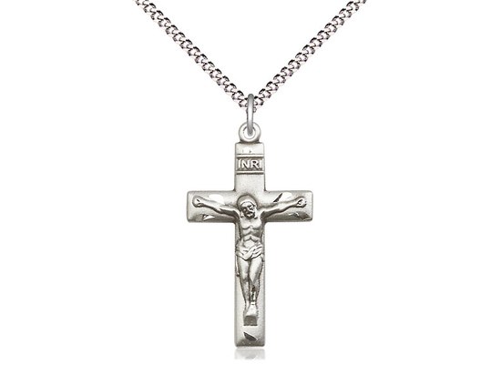 SS CRUCIFIX ENGRAVED LRH 18''