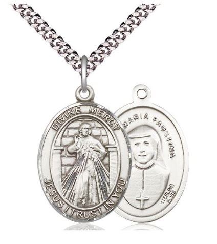 SS DIVINE MERCY OVL MEDAL