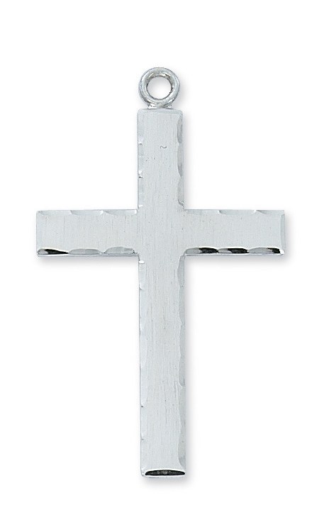 SS ENGRAVED LORD'S PRAYER CROSS