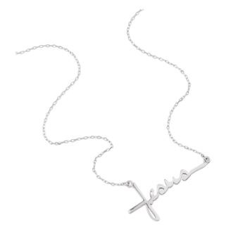 STERLING SILVER JESUS PENDANT