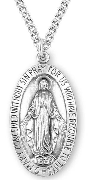 SS LARGE OVAL MIRAC MEDAL
