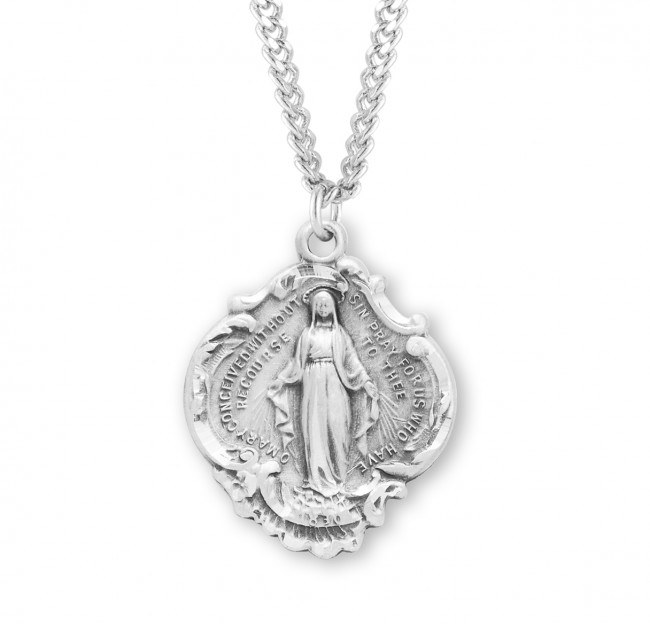 SS LARGE BAROQUE MIRACULOUS MEDAL
