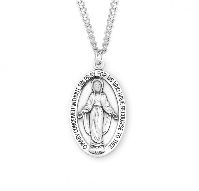 SS LARGE OVAL MIRACULOUS MEDAL