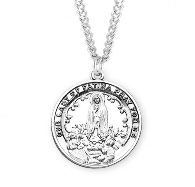SS OUR LADY OF FATIMA ROUND MEDAL