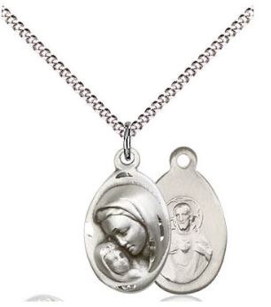 SS MADONNA/CHILD W/18"CHN