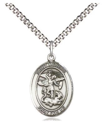 SS MICHAEL OVL MEDAL 20"