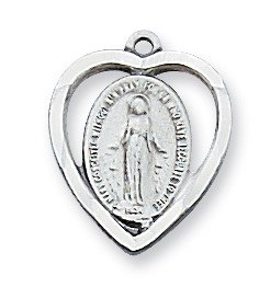 SS MIRACULOUS MEDAL IN HEART