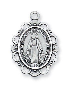 SS MIRACULOUS MEDAL 18&quot; CHAIN