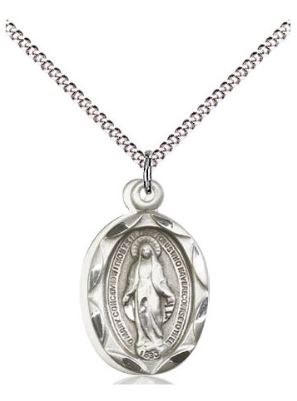 SS MIRACULOUS MEDAL 18" CHAIN