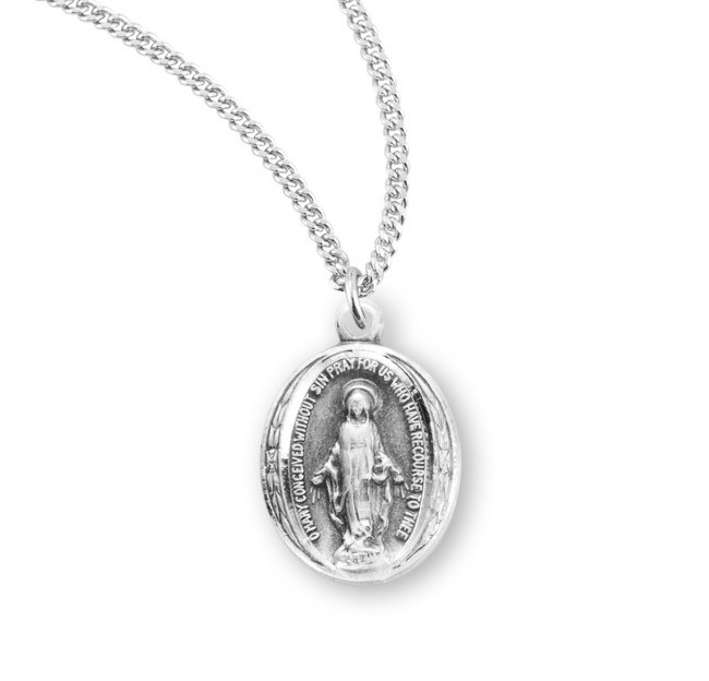 SS OVAL MIRACULOUS MEDAL