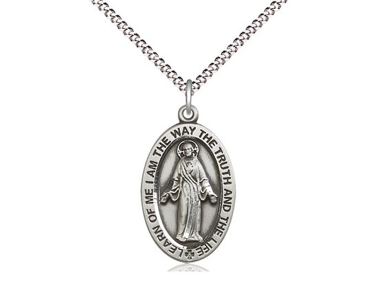 SS OVAL SCAPULAR MEDAL 18''
