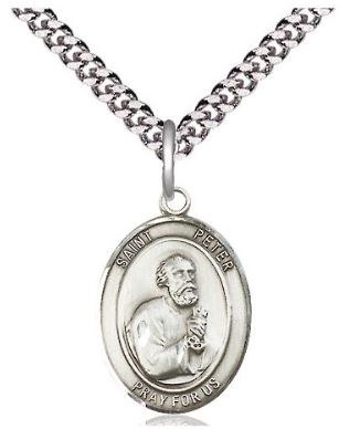 SS PETER OVL MEDAL 18" HVY CUR