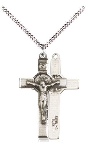 SS SM BENEDICT CRUCIFIX CABLE