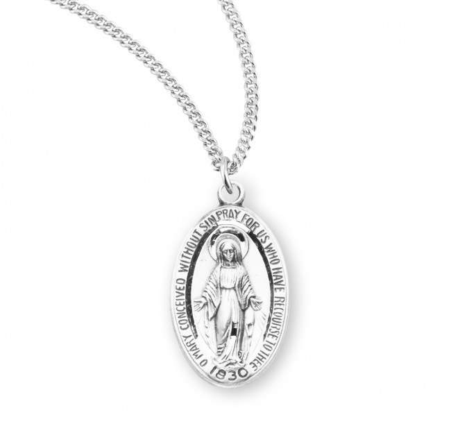 SS SMALL OVAL MIRACULOUS MEDAL