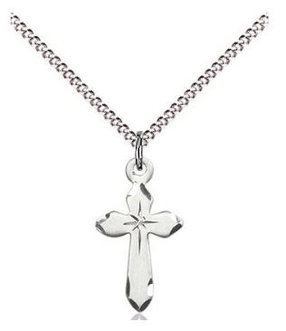 SS SMALL CROSS ENGRAVED CHAIN