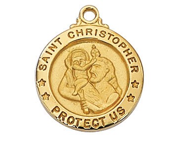 SS ST CHRISTOPHER MEDAL 18&quot;