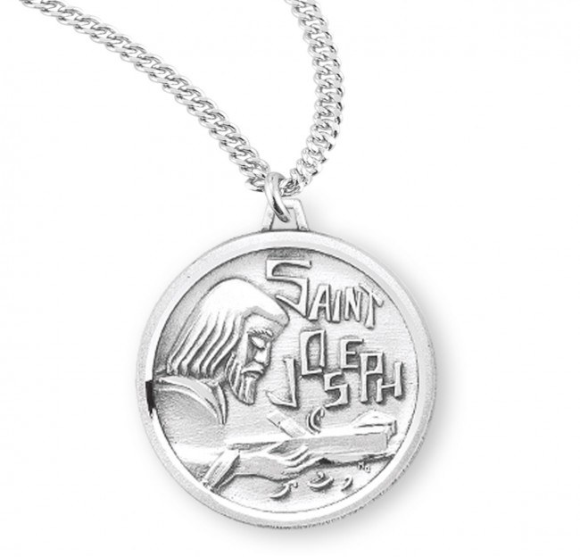 SS ST JOSEPH THE WORKER ROUND MEDAL