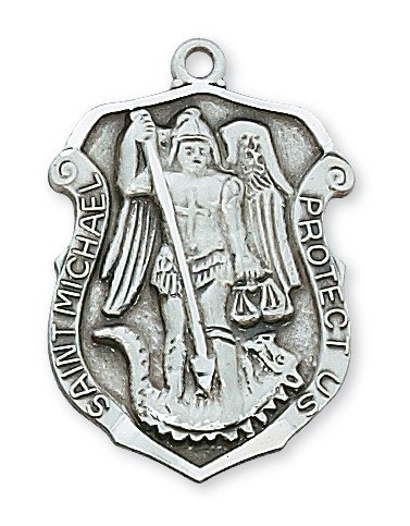 SS ST MICHAEL MEDAL 24&quot; CHAIN