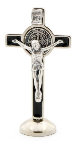 ST. BENEDICT BLACK 3'' CROSS