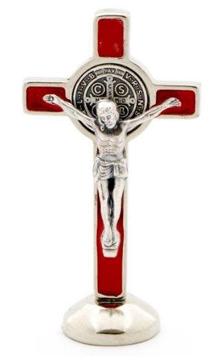 ST. BENEDICT RED 3'' CROSS