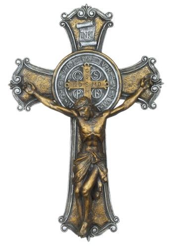 ST. BENEDICT TWO TONE CRUCIFIX