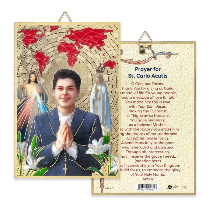 CARLO ACUTIS MOSIAC PLAQUE