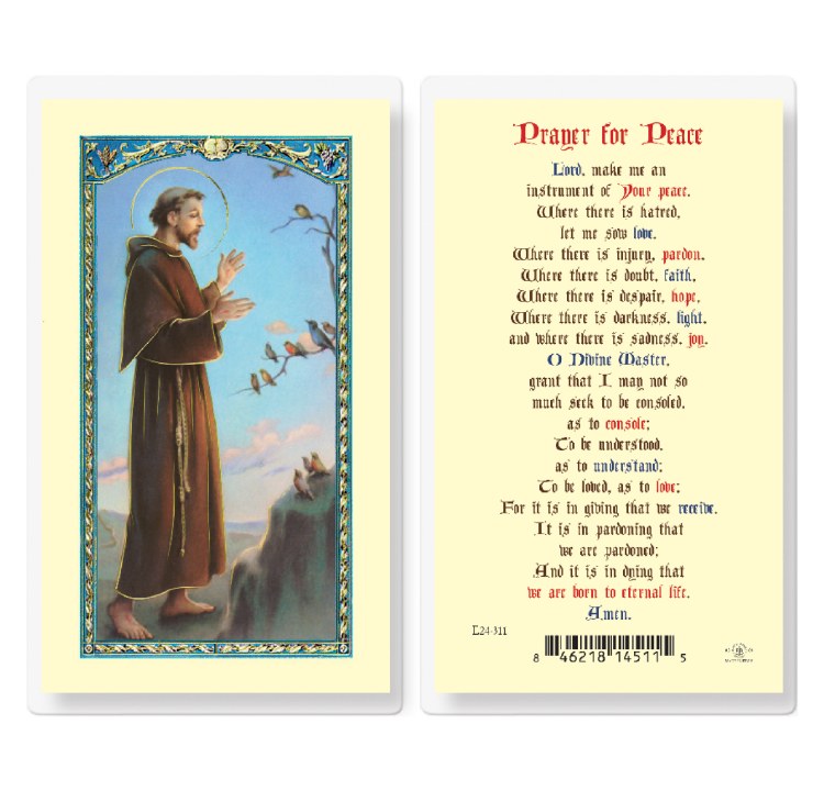 ST FRANCIS PRAYER FOR PEACE