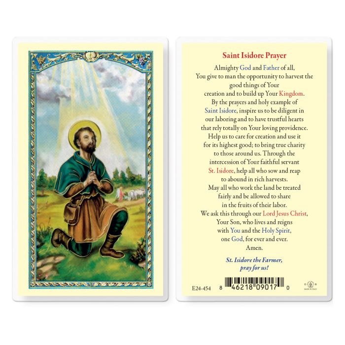 ST ISIDORE HOLY CARD
