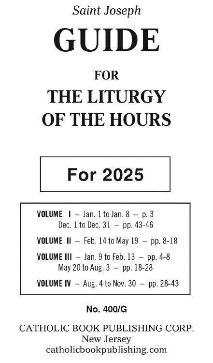 2025 ST JOSEPH GUIDE FOR THE LITURGY OF THE HOURS