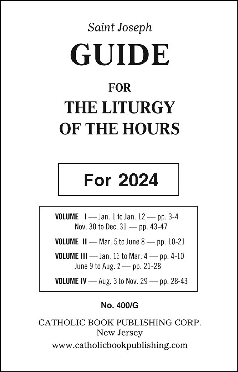 2024 ST JOSEPH GUIDE FOR THE LITURGY OF THE HOURS