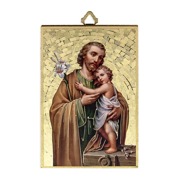 SPANISH ST. JOSEPH MOSIAC PLAQUE