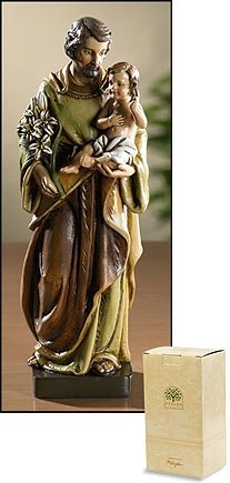 ST JOSEPH W/CHILD STATUE