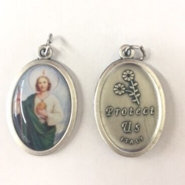 ST JUDE COLORED MEDAL