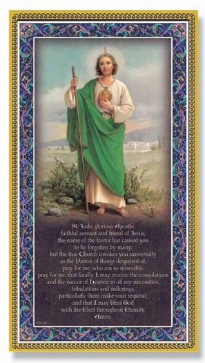 ST JUDE PLAQUE WITH PRAYER