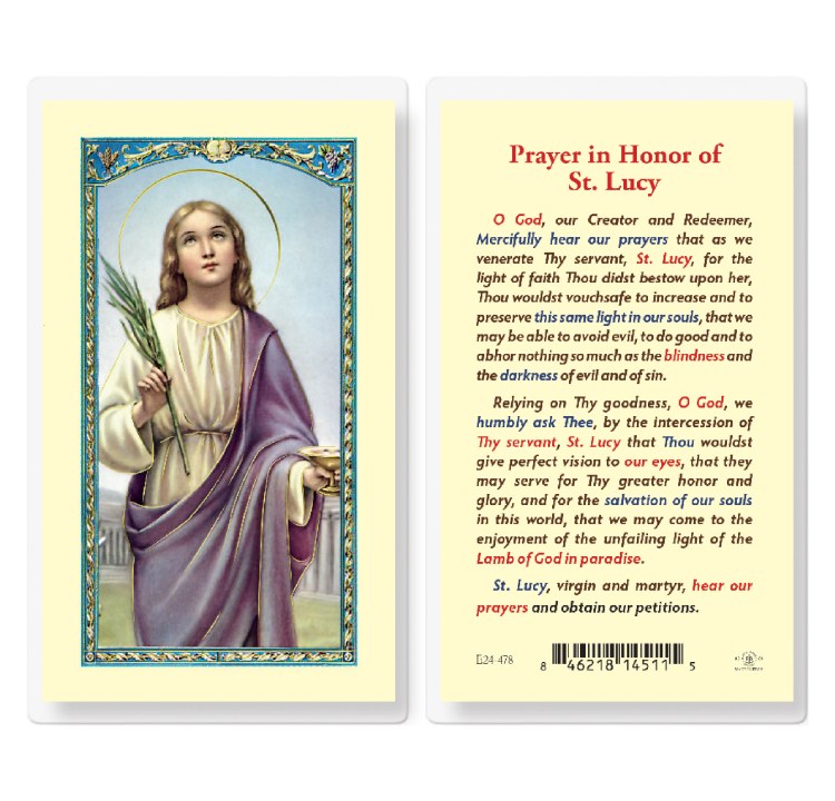 PRAYER IN HONOR OF ST LUCY