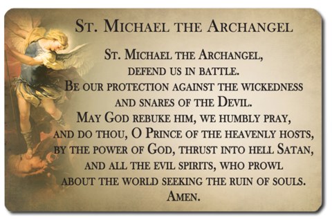 ST MICHAEL THE ARCHANGEL POCKET PRAYER CARD