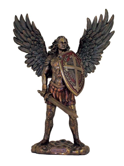 ST MICHAEL STATUE WITHOUT THE DEVIL