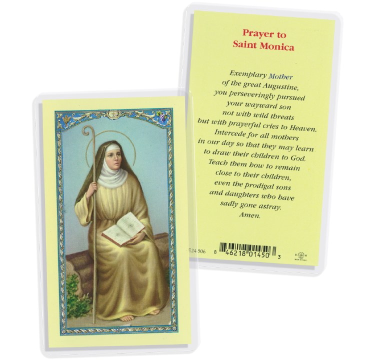 ST MONICA PRAYER CARD