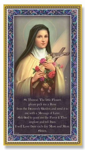 ST THERESE THE LITTLE FLOWER PLAQUE