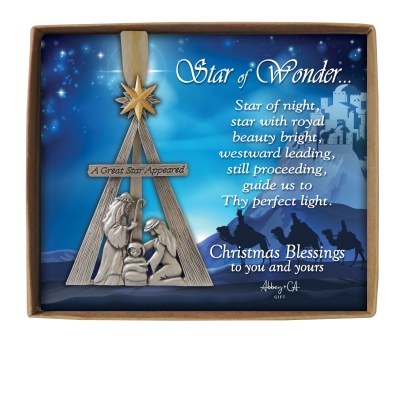 STAR APPEARED EASEL ORNAMENT