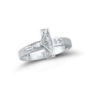 STERLING CRUCIFIX RING SIZE 10