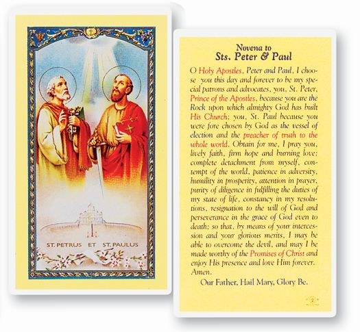 NOVENA TO STS. PETER &amp; PAUL