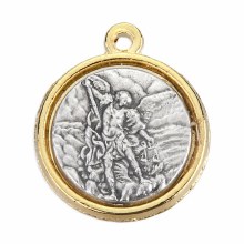 ST MICHAEL MEDAL W/ OL FATIMA ON BACK